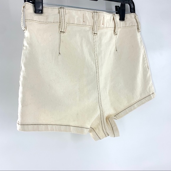 Free People Button Fly Denim Short Shorts - Picture 8 of 10